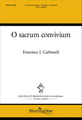 O sacrum convivium SATB choral sheet music cover